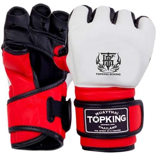 Перчатки MMA Top King (TKGGE white/red)